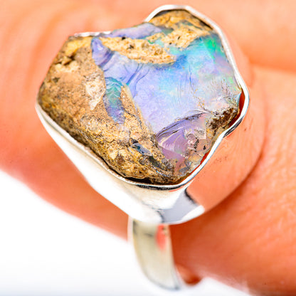 Ethiopian Opal Rings handcrafted by Ana Silver Co - RING128141