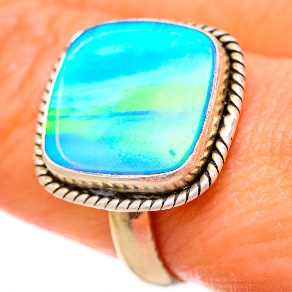 Aura Opal Rings handcrafted by Ana Silver Co - RING128143