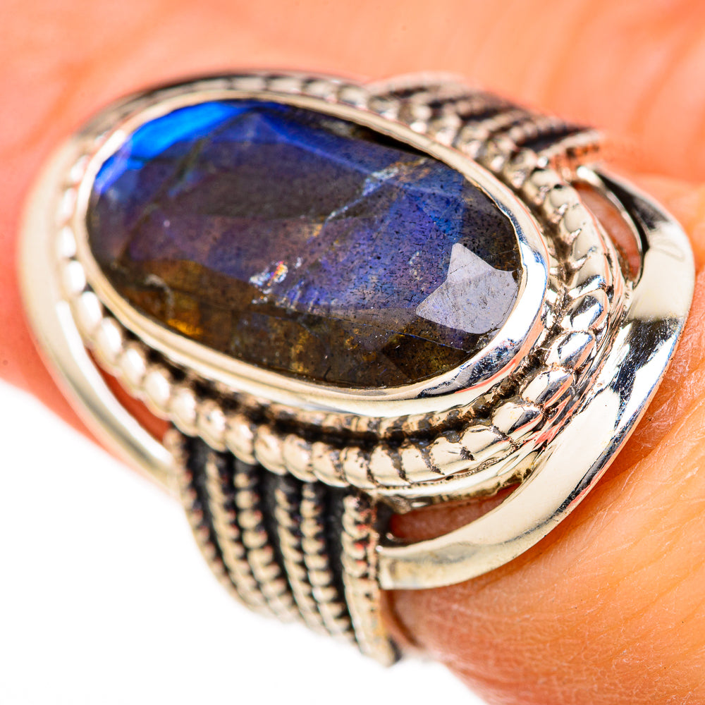 Labradorite Rings handcrafted by Ana Silver Co - RING128144