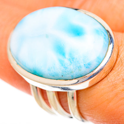 Larimar Rings handcrafted by Ana Silver Co - RING128146