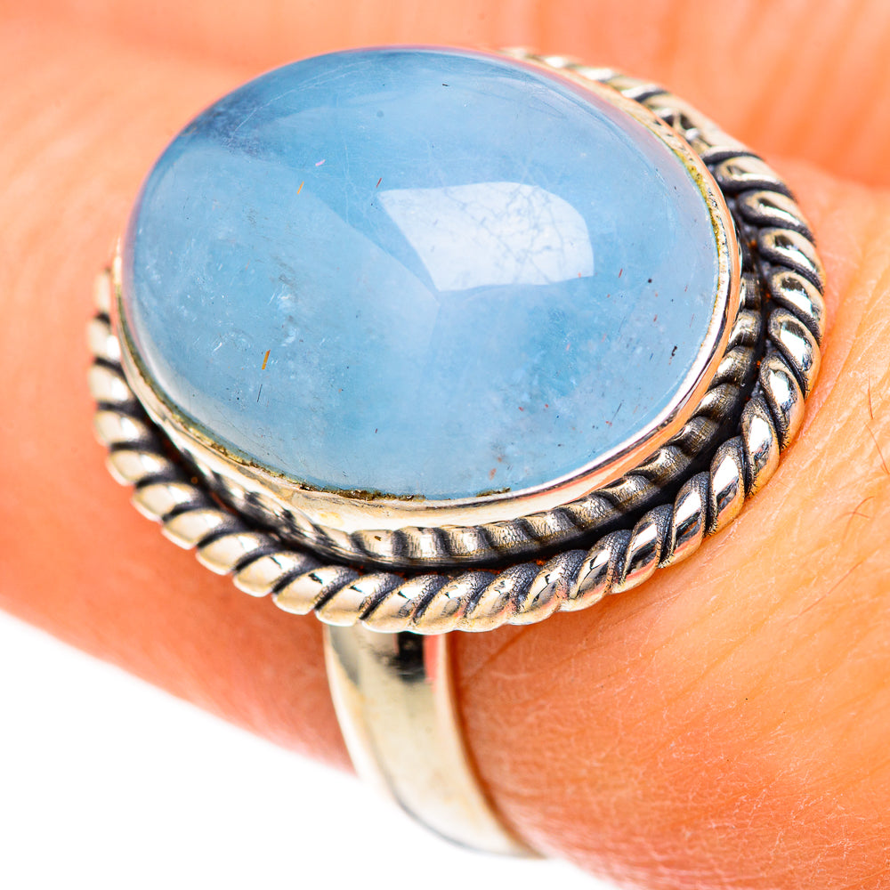 Aquamarine Rings handcrafted by Ana Silver Co - RING128147