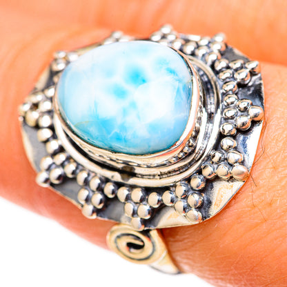 Larimar Rings handcrafted by Ana Silver Co - RING128148