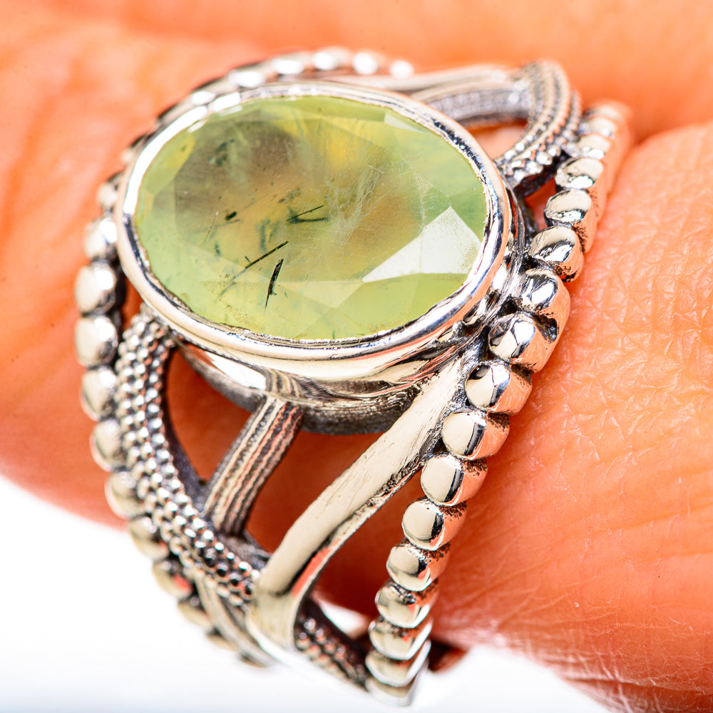 Prehnite Rings handcrafted by Ana Silver Co - RING128152