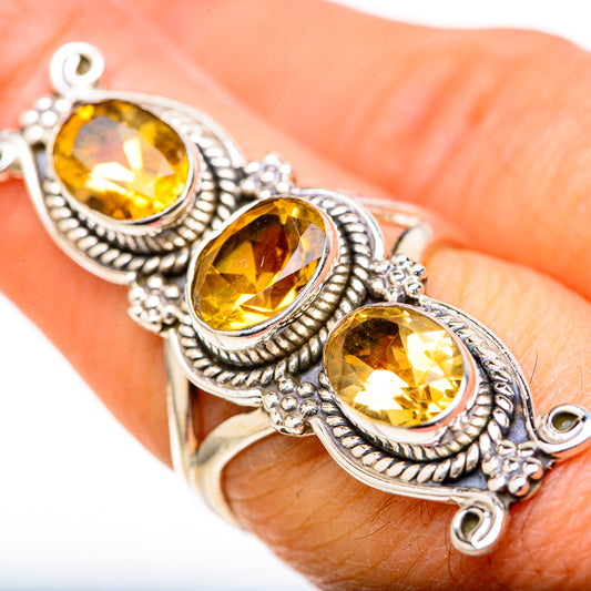 Citrine Rings handcrafted by Ana Silver Co - RING128175