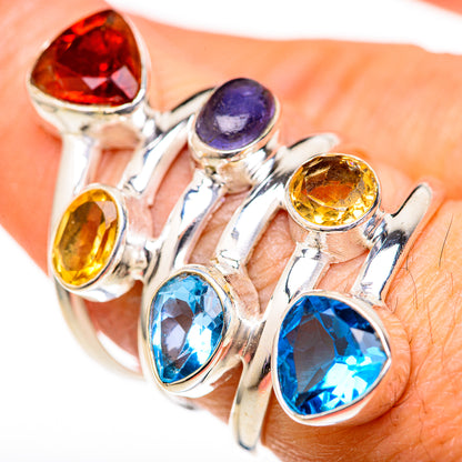 Garnet Rings handcrafted by Ana Silver Co - RING128182