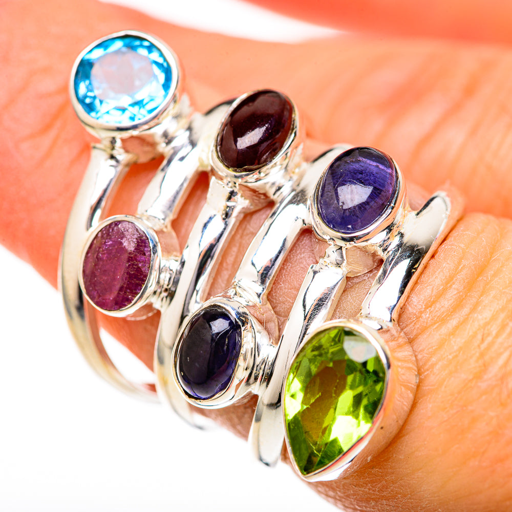 Blue Topaz Rings handcrafted by Ana Silver Co - RING128184