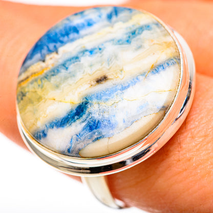 Blue Scheelite Rings handcrafted by Ana Silver Co - RING128187