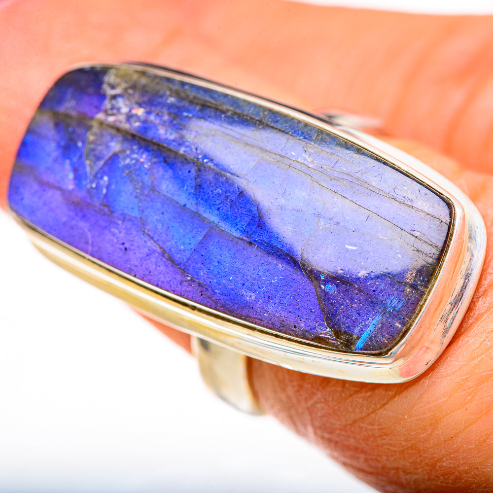 Labradorite Rings handcrafted by Ana Silver Co - RING128190