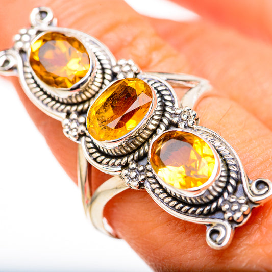 Citrine Rings handcrafted by Ana Silver Co - RING128197