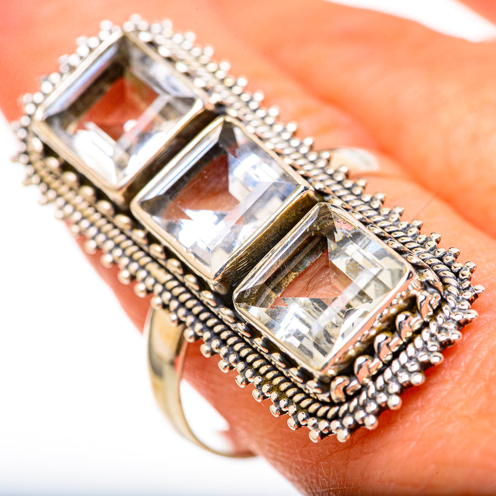 White Quartz Rings handcrafted by Ana Silver Co - RING128200