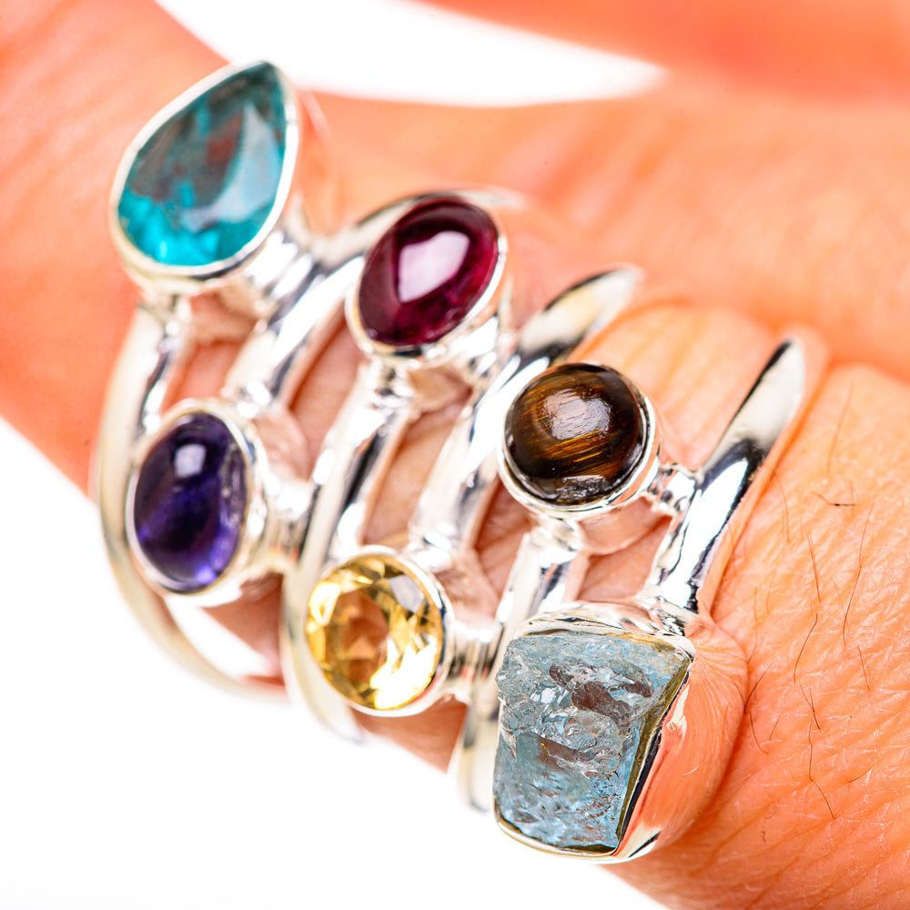 Aquamarine Rings handcrafted by Ana Silver Co - RING128204