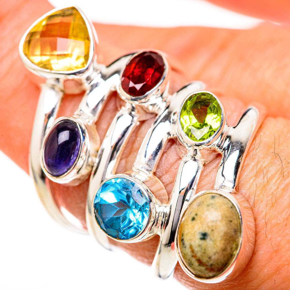 Labradorite Rings handcrafted by Ana Silver Co - RING128205