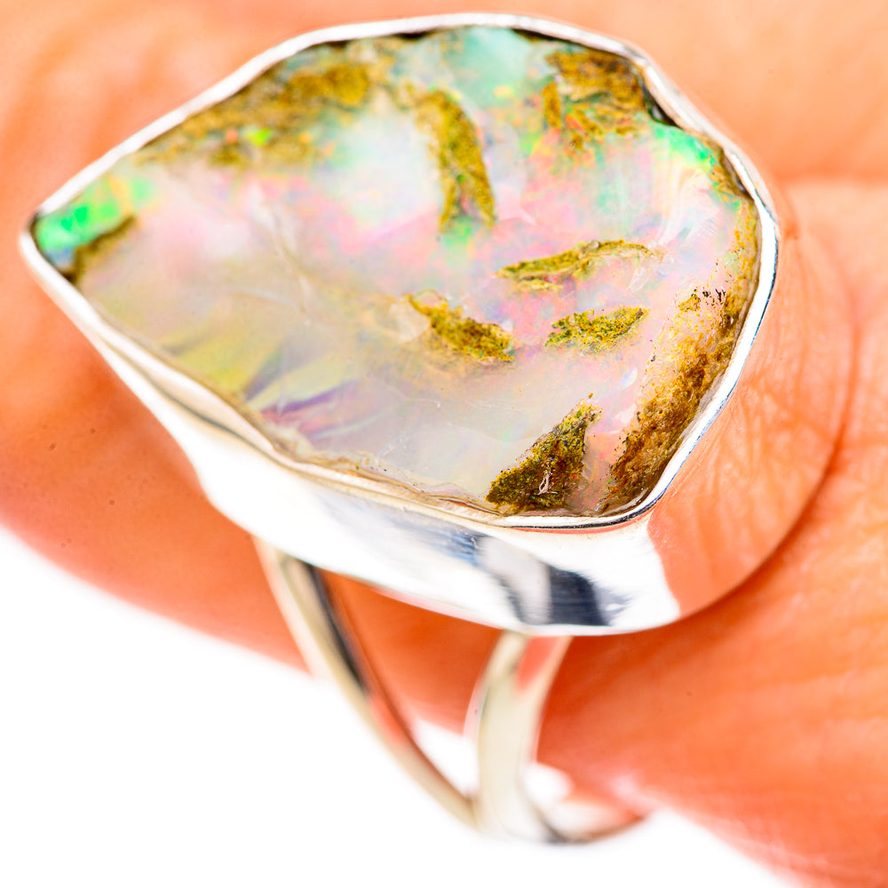 Ethiopian Opal Rings handcrafted by Ana Silver Co - RING128208