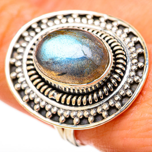 Labradorite Rings handcrafted by Ana Silver Co - RING128212