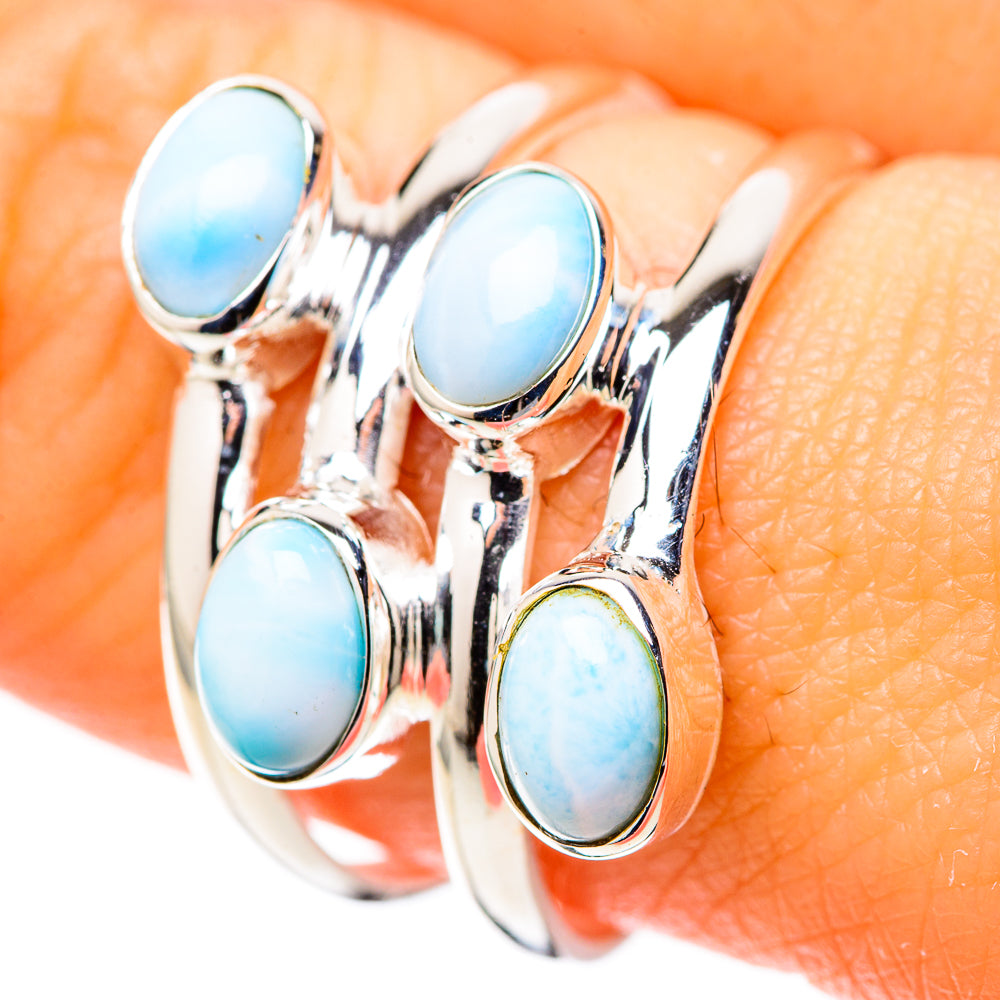 Larimar Rings handcrafted by Ana Silver Co - RING128217