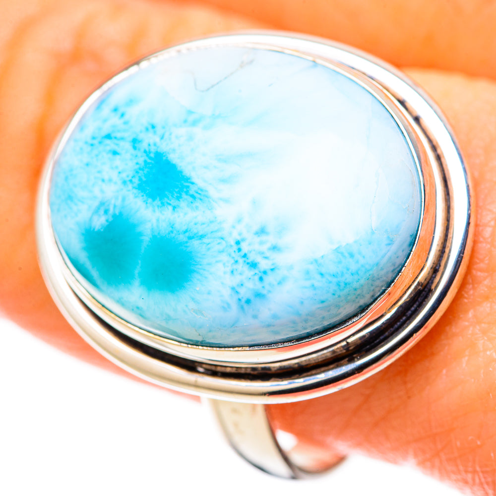 Larimar Rings handcrafted by Ana Silver Co - RING128221