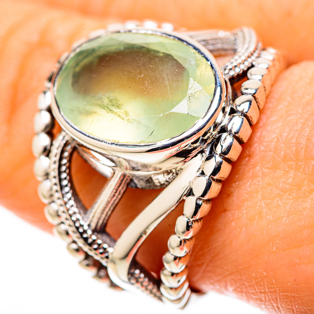 Prehnite Rings handcrafted by Ana Silver Co - RING128225