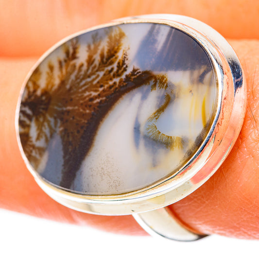 Scenic Dendritic Agate Rings handcrafted by Ana Silver Co - RING128228