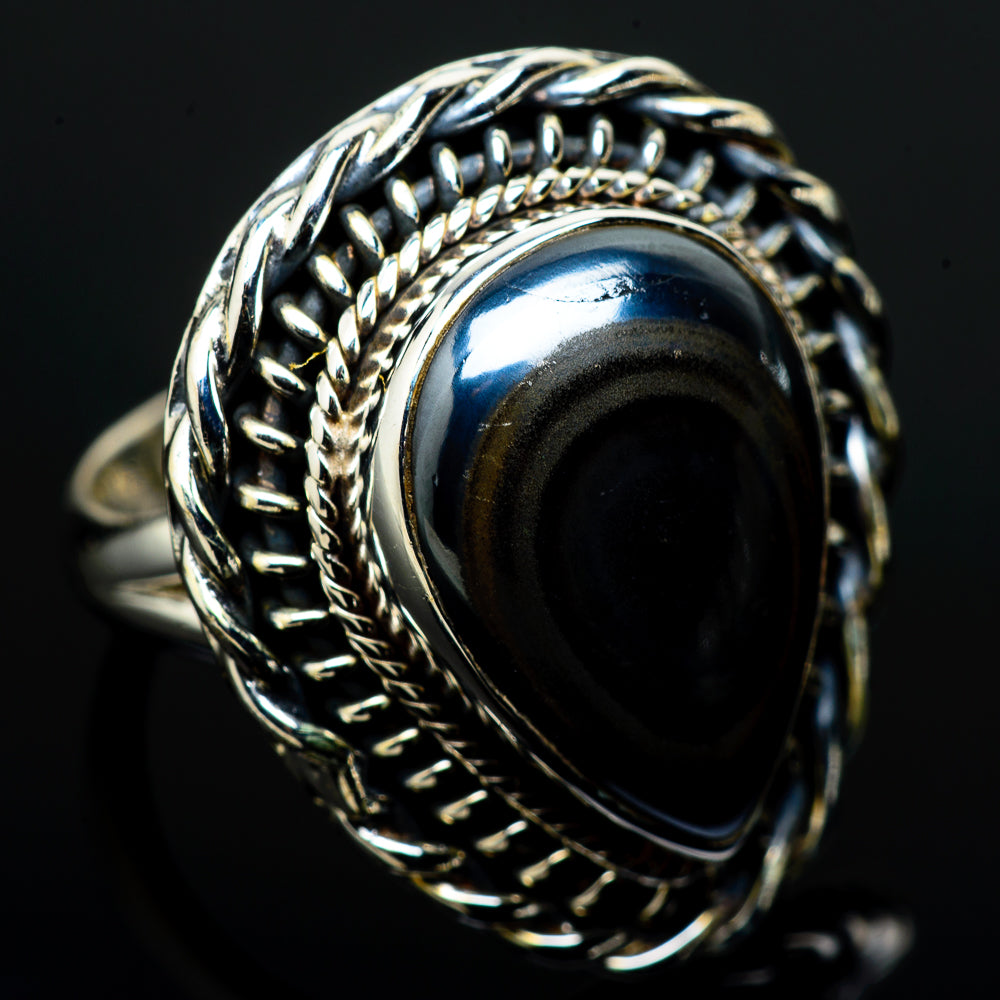 Psilomelane Rings handcrafted by Ana Silver Co - RING12823