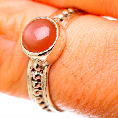 Chocolate Moonstone Rings handcrafted by Ana Silver Co - RING128230