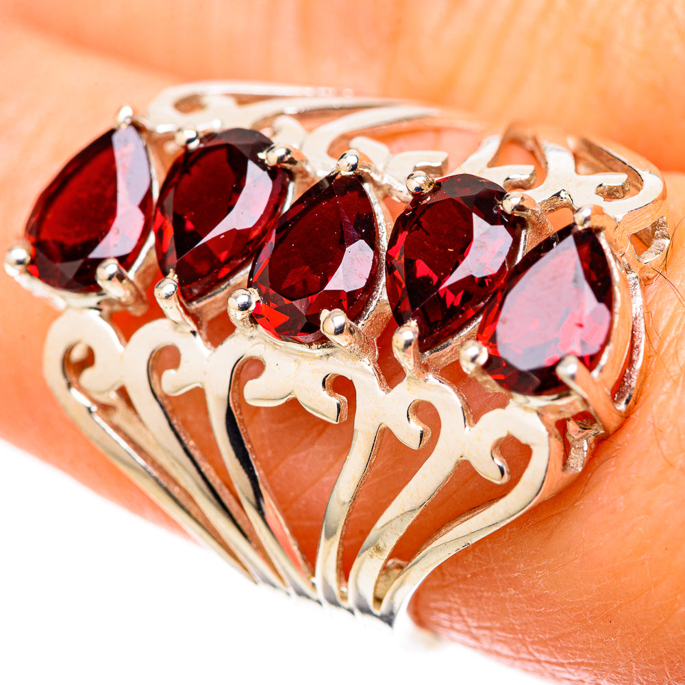 Garnet Rings handcrafted by Ana Silver Co - RING128234