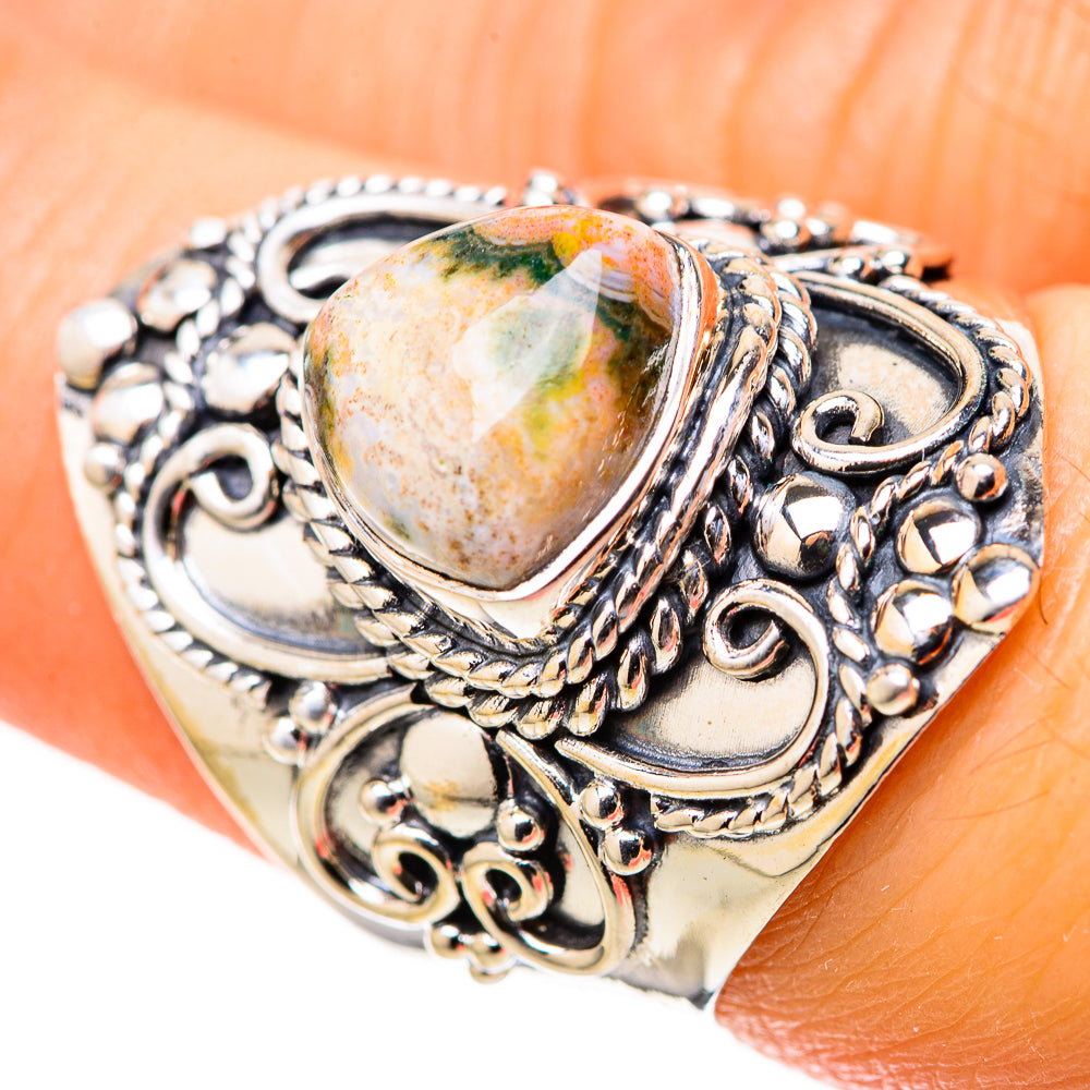 Ocean Jasper Rings handcrafted by Ana Silver Co - RING128241