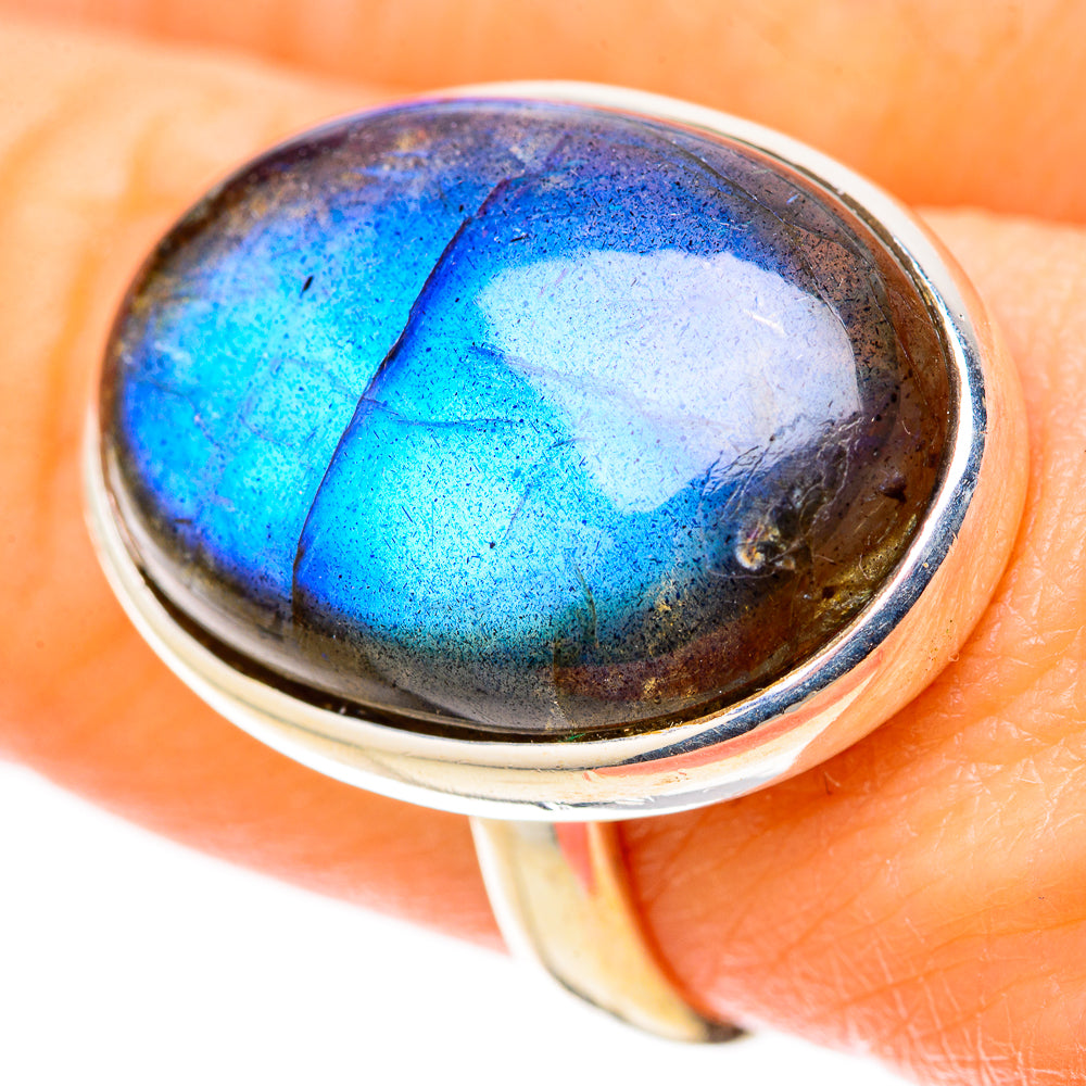 Labradorite Rings handcrafted by Ana Silver Co - RING128250