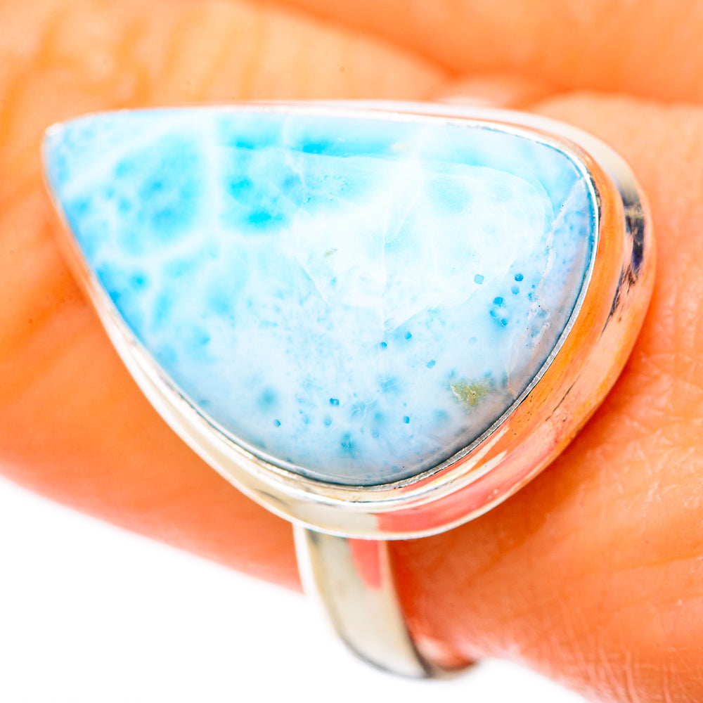 Larimar Rings handcrafted by Ana Silver Co - RING128254