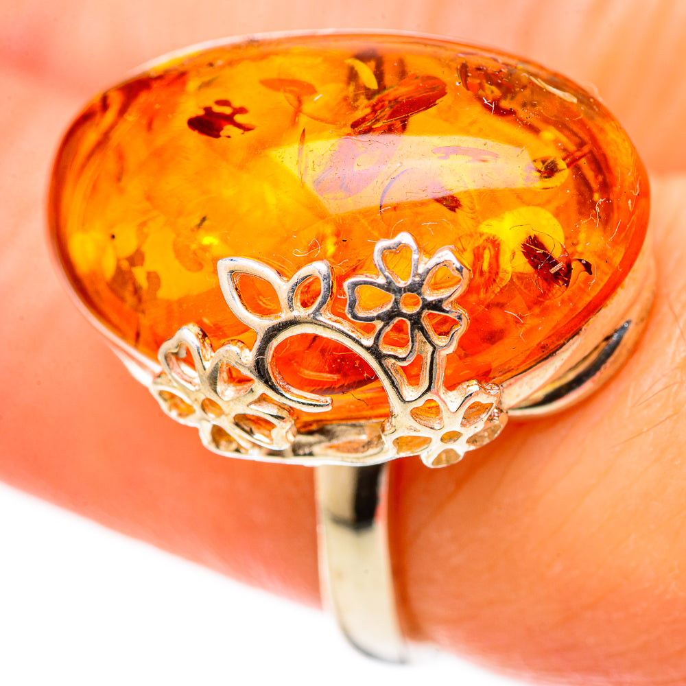 Baltic Amber Rings handcrafted by Ana Silver Co - RING128262