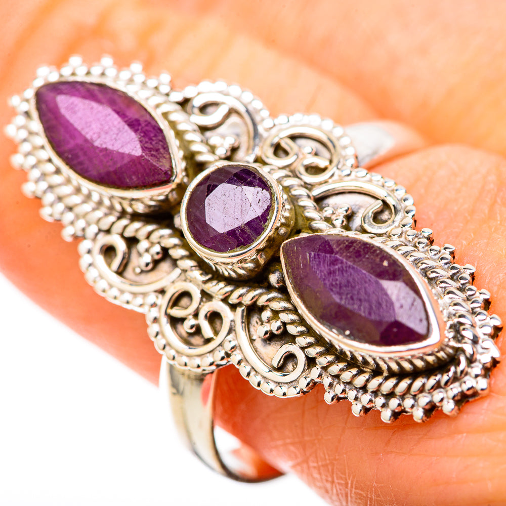 Red Sillimanite Rings handcrafted by Ana Silver Co - RING128263