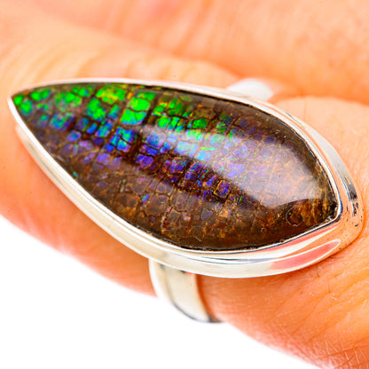 Ammolite Rings handcrafted by Ana Silver Co - RING128272