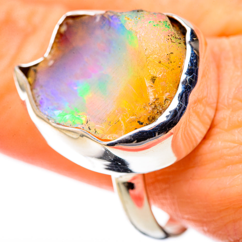 Ethiopian Opal Rings handcrafted by Ana Silver Co - RING128273