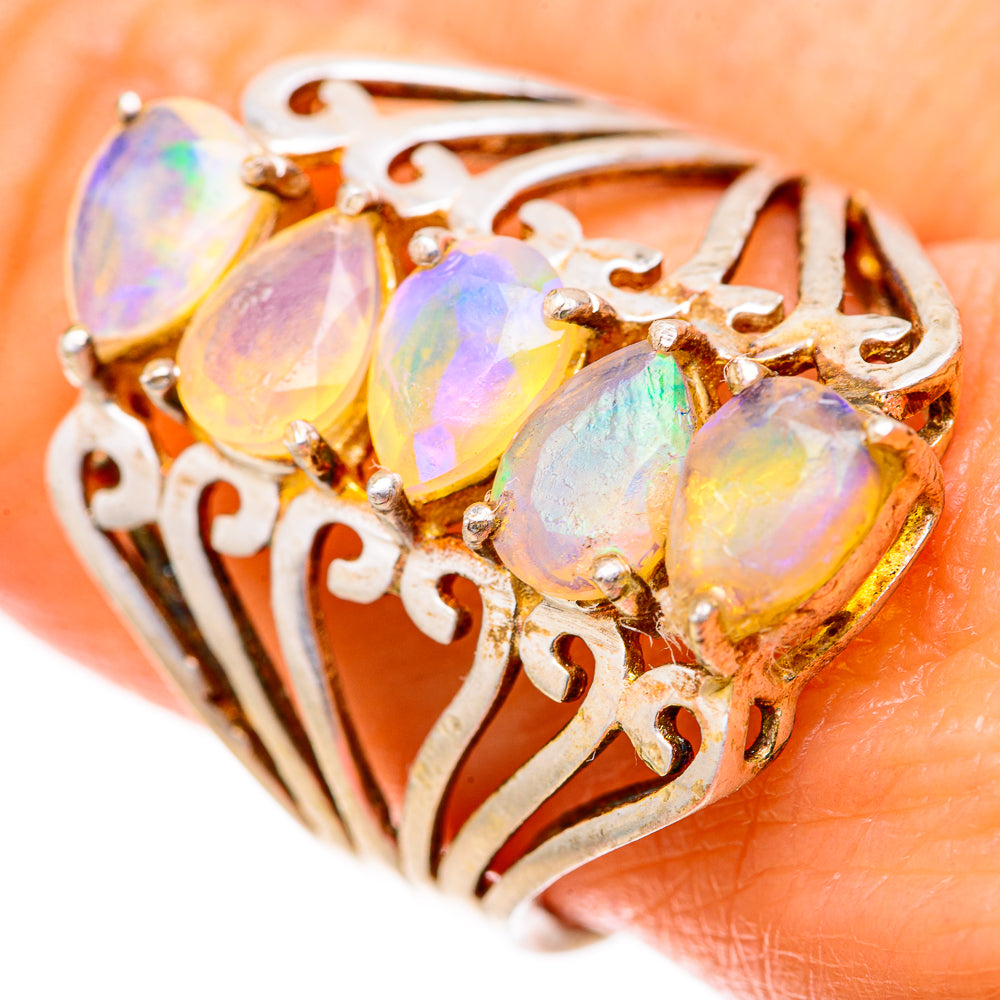 Ethiopian Opal Rings handcrafted by Ana Silver Co - RING128277