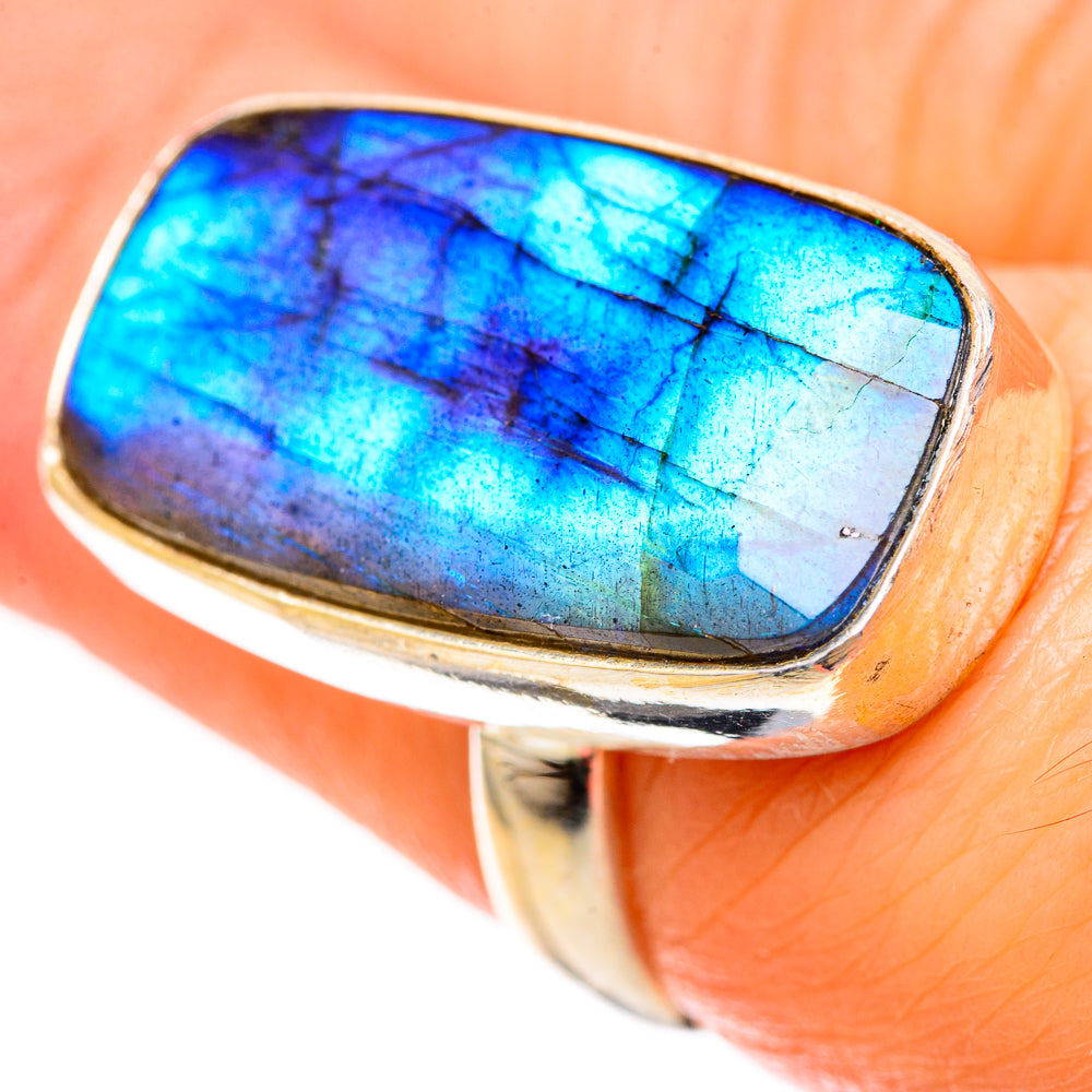 Labradorite Rings handcrafted by Ana Silver Co - RING128279