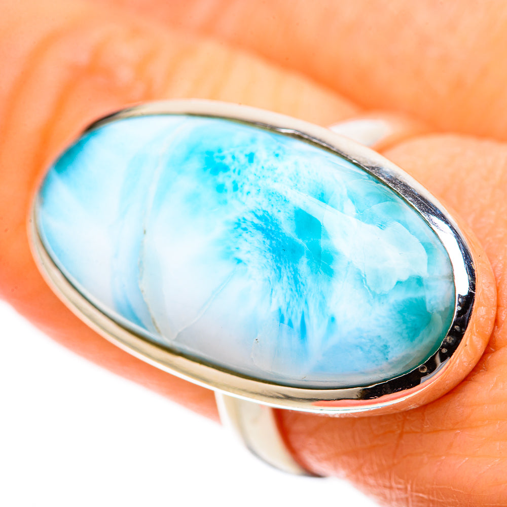 Larimar Rings handcrafted by Ana Silver Co - RING128281
