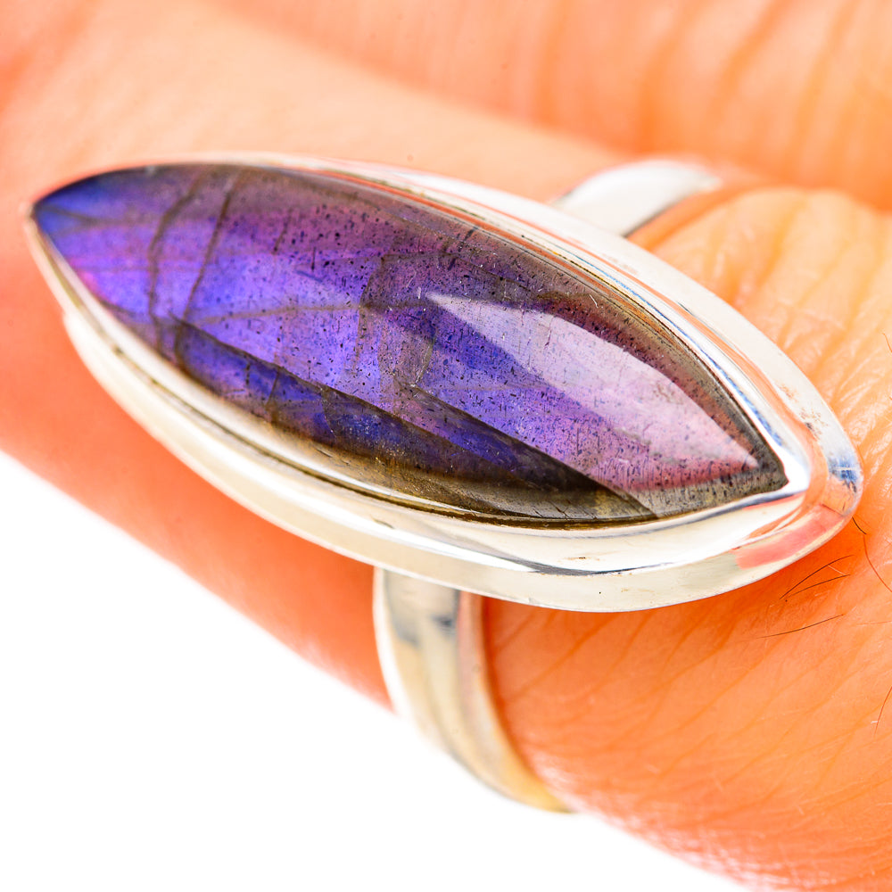 Labradorite Rings handcrafted by Ana Silver Co - RING128282