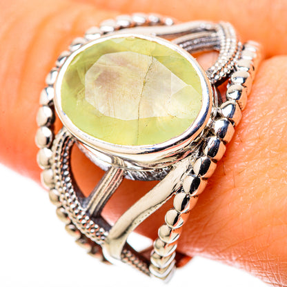 Prehnite Rings handcrafted by Ana Silver Co - RING128285