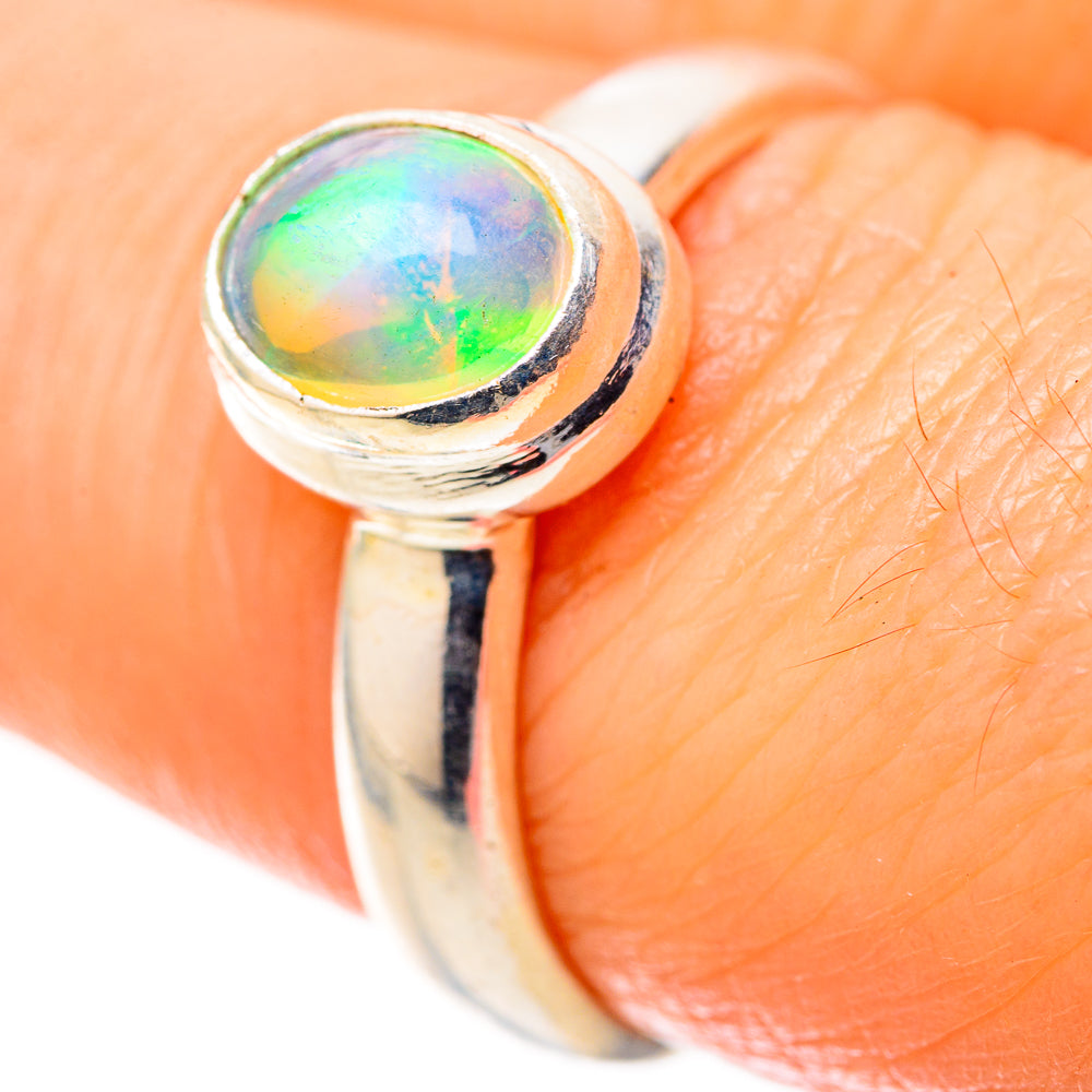 Ethiopian Opal Rings handcrafted by Ana Silver Co - RING128301