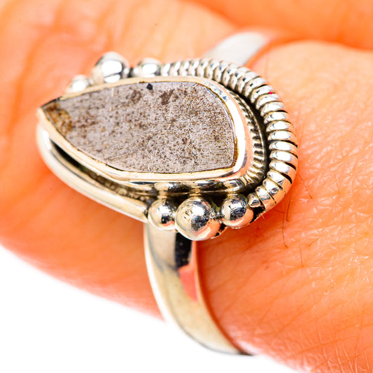 Meteorite Rings handcrafted by Ana Silver Co - RING128305
