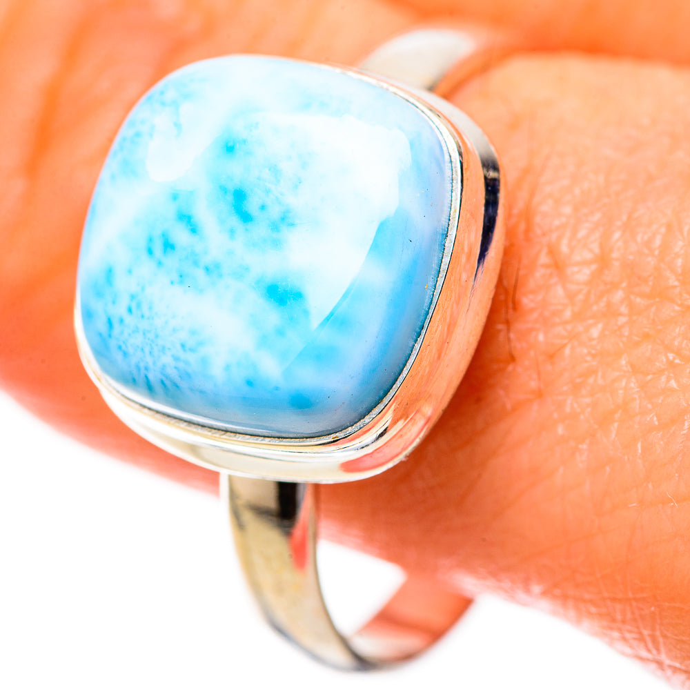 Larimar Rings handcrafted by Ana Silver Co - RING128306