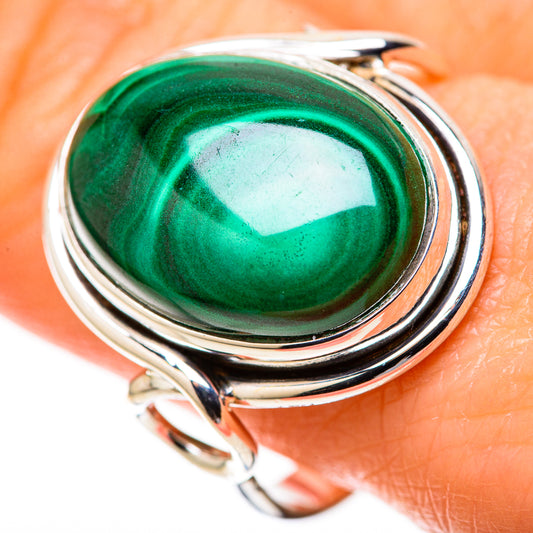 Malachite Rings handcrafted by Ana Silver Co - RING128314
