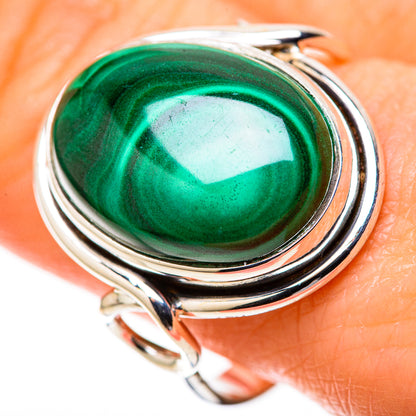 Malachite Rings handcrafted by Ana Silver Co - RING128314