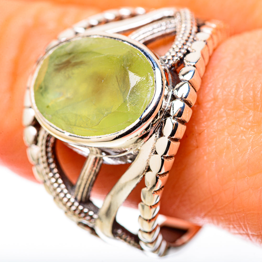Prehnite Rings handcrafted by Ana Silver Co - RING128315