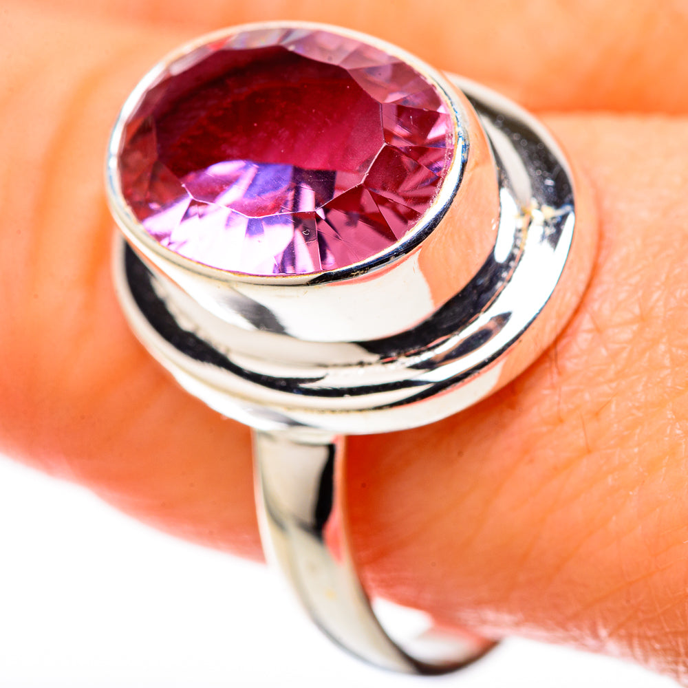 Color Change Alexandrite (Lab.) Rings handcrafted by Ana Silver Co - RING128322