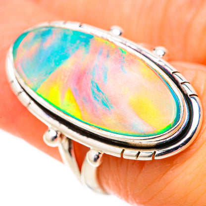 Aura Opal Rings handcrafted by Ana Silver Co - RING128329