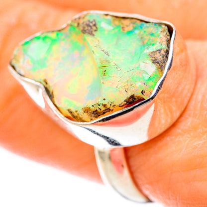 Ethiopian Opal Rings handcrafted by Ana Silver Co - RING128330