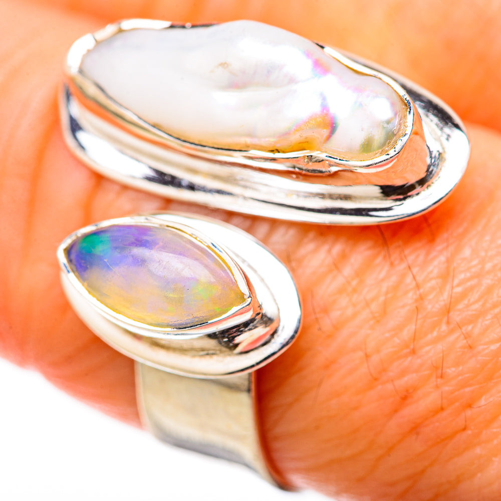 Mother Of Pearl Rings handcrafted by Ana Silver Co - RING128331