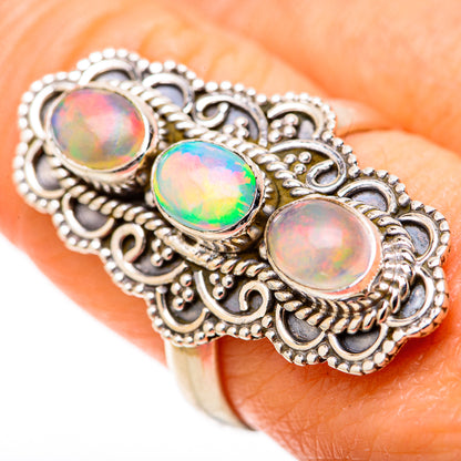 Ethiopian Opal Rings handcrafted by Ana Silver Co - RING128333