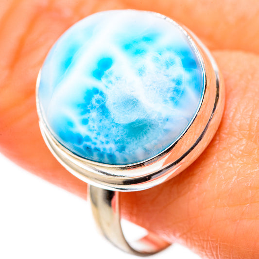 Larimar Rings handcrafted by Ana Silver Co - RING128334