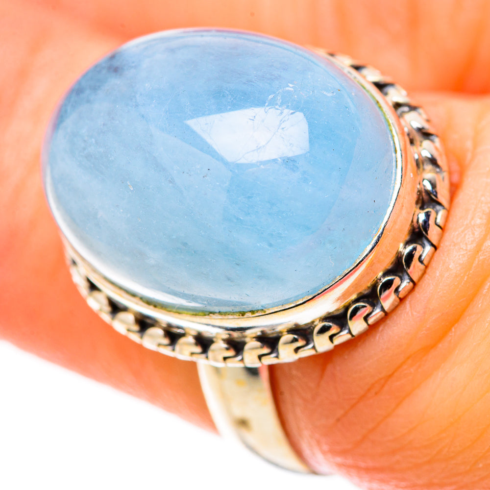 Aquamarine Rings handcrafted by Ana Silver Co - RING128336